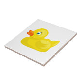 Gele Rubber Duck Tegeltje (Zijkant)