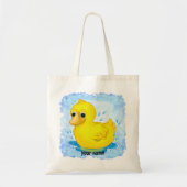 Gele Rubber Duck Tote Bag (Voorkant)
