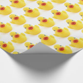 Gele Rubber Duck Toys Cadeaupapier (Hoek)