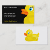 Gele Rubber Duck Visitekaartje (Voorkant / Achterkant)