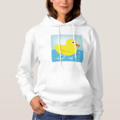 Gele Rubber Duck Womens Hoodie (Voorkant)
