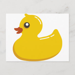 Gele Rubber Duckie Briefkaart