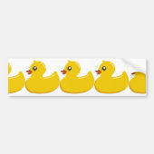 Gele Rubber Duckie Bumpersticker (Voorkant)