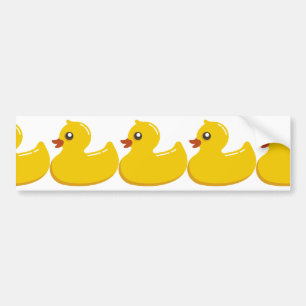 Gele Rubber Duckie Bumpersticker