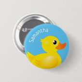 Gele Rubber Duckie Button (Voorkant /achterkant)