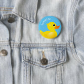 Gele Rubber Duckie Button (In situ)