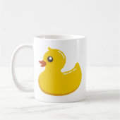 Gele Rubber Duckie Grafische Kunst Koffiemok (Links)