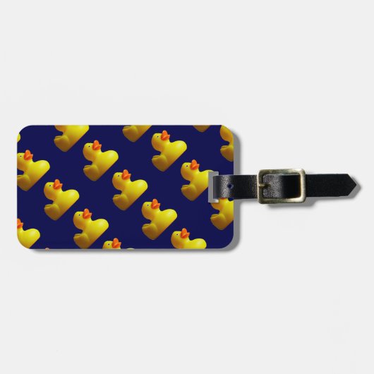 Gele Rubber Duckies Bagagelabel (Voorkant horizontaal)