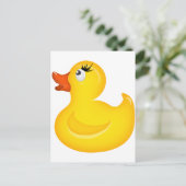 Gele Rubber Duckies Briefkaart (Staand voorkant)