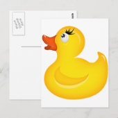 Gele Rubber Duckies Briefkaart (Voorkant / Achterkant)