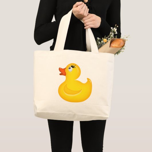 Gele Rubber Duckies Grote Tote Bag (Voorkant (product))