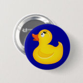 Gele Rubber Duckies Ronde Button 5,7 Cm (Voorkant /achterkant)