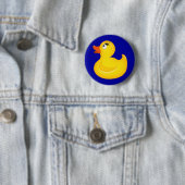 Gele Rubber Duckies Ronde Button 5,7 Cm (In situ)