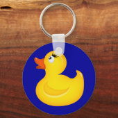 Gele Rubber Duckies Sleutelhanger (Voorkant)