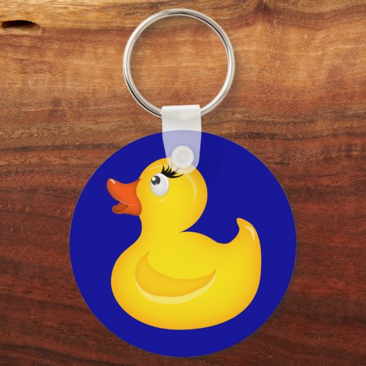 Gele Rubber Duckies Sleutelhanger (Voorkant)