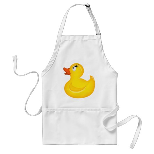 Gele Rubber Duckies Standaard Schort (Voorkant)