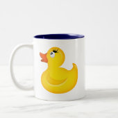 Gele Rubber Duckies Tweekleurige Koffiemok (Links)
