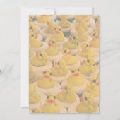 Gele Rubber Ducks Fun Party Kaart (Achterkant)