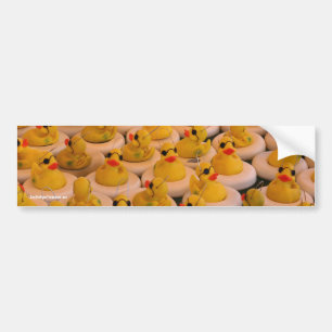 Gele Rubber Ducks Funny Foto Bumpersticker