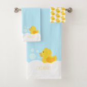 Gele Rubber Ducky Bad Handdoek (Insitu)