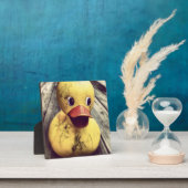 Gele Rubber Ducky bedekt met vuil! Fotoplaat (Insitu)