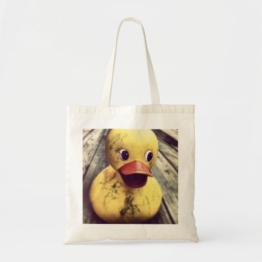 Gele Rubber Ducky bedekt met vuil! Tote Bag (Voorkant)