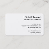 Gele Rubber Ducky bedekt met vuil Visitekaartje (Achterkant)