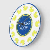 Gele Rubber Ducky Duckie Bathtub Speys Bathroom Grote Klok (Hoek)