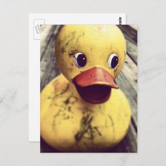 Gele Rubber Ducky heeft een Bath nodig! Briefkaart (Voorkant / Achterkant)