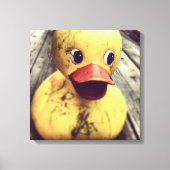 Gele Rubber Ducky heeft een Bath nodig! Canvas Afdruk (Voorkant)