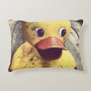 Gele Rubber Ducky heeft een Bath nodig! Decoratief Kussen