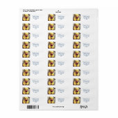 Gele Rubber Ducky heeft een Bath nodig! Etiket (Full Sheet)