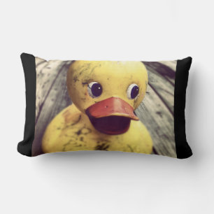 Gele Rubber Ducky heeft een Bath nodig! Kussen