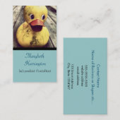 Gele Rubber Ducky heeft een Bath nodig! Visitekaartje (Voorkant / Achterkant)