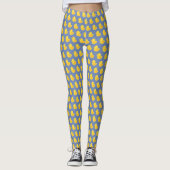 Gele Rubber Ducky Pattern Leggings (Voorkant)