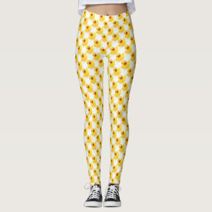 Gele Rubber Ducky Pattern Leggings