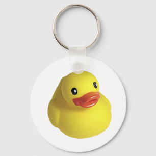 Gele Rubber Ducky Sleutelhanger