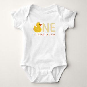 Gele Rubber Eend Baby Bodysuit – Een Lucky Eend