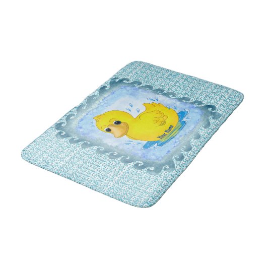 Gele Rubber Eend badmat (Gekanteld)