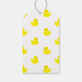 Gele rubber eend bedankkaartjes cadeaulabel (Achterkant)