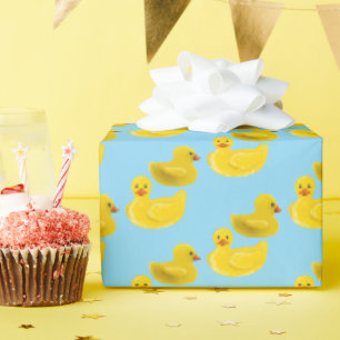 Gele Rubber Eend Cadeaupapier