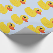 Gele Rubber Eend Cadeaupapier (Hoek)