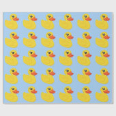 Gele Rubber Eend Cadeaupapier (Vlak)