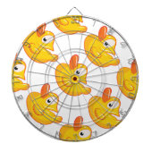 Gele Rubber Eend Dartbord (Voorkant)