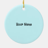Gele Rubber Eend Keramisch Ornament (Achterkant)