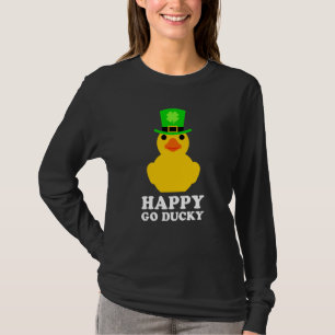 Gele Rubber Eend Leprechaun Hoed St. Patrick's Dag T-shirt