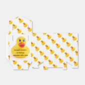 Gele Rubber Eenden 1e Verjaardag Bedankdoosjes (Uitgevouwen)