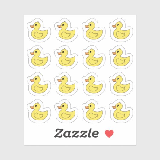 Gele Rubber Eenden Bad Tijd Planner Kalender Sticker (Vel)
