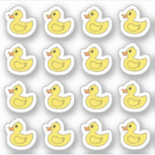 Gele Rubber Eenden Bad Tijd Planner Kalender Sticker (Voorkant)