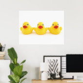 Gele Rubber Eenden Poster (Thuiskantoor)